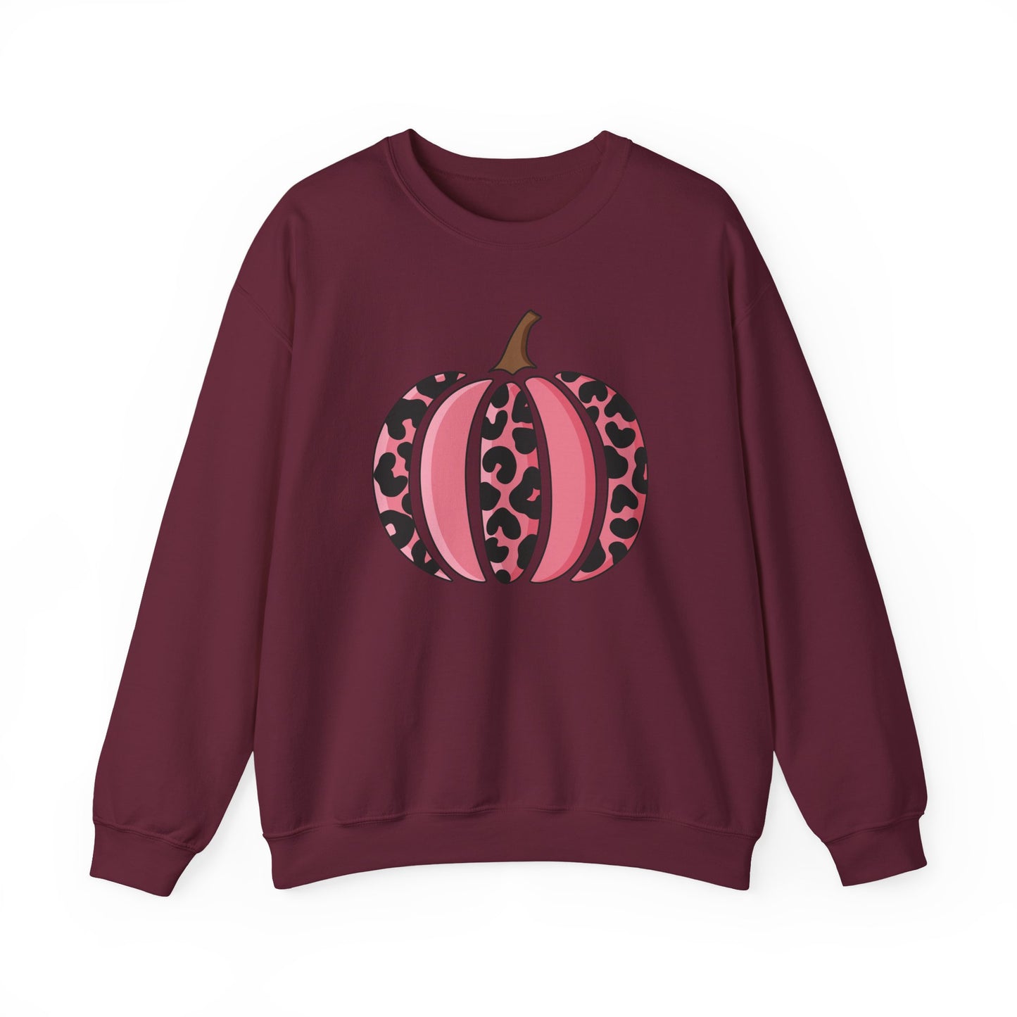 Pink Leopard Pumpkin Crewneck Sweatshirt