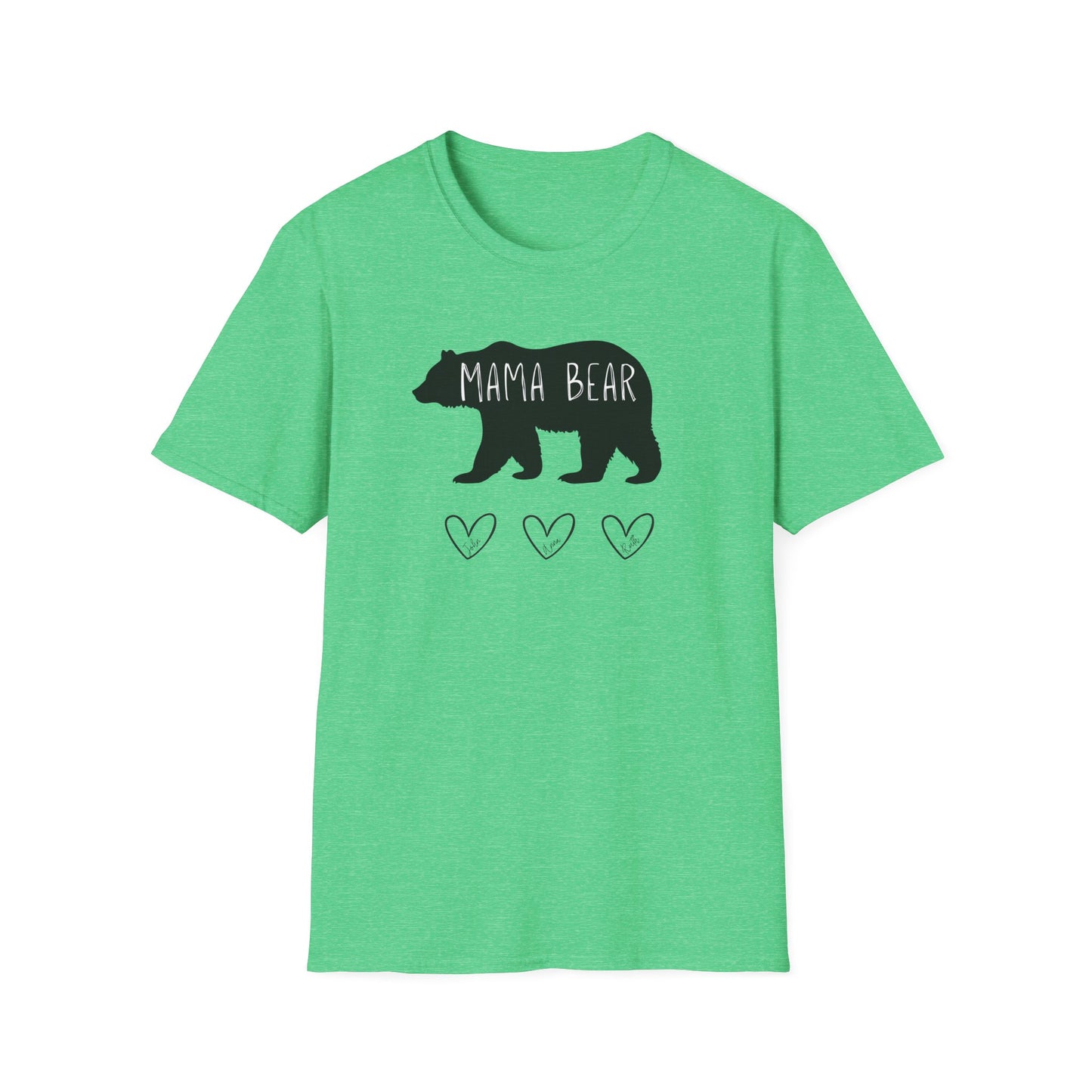 Personalized "Mama" Bear Unisex Softstyle T-Shirt