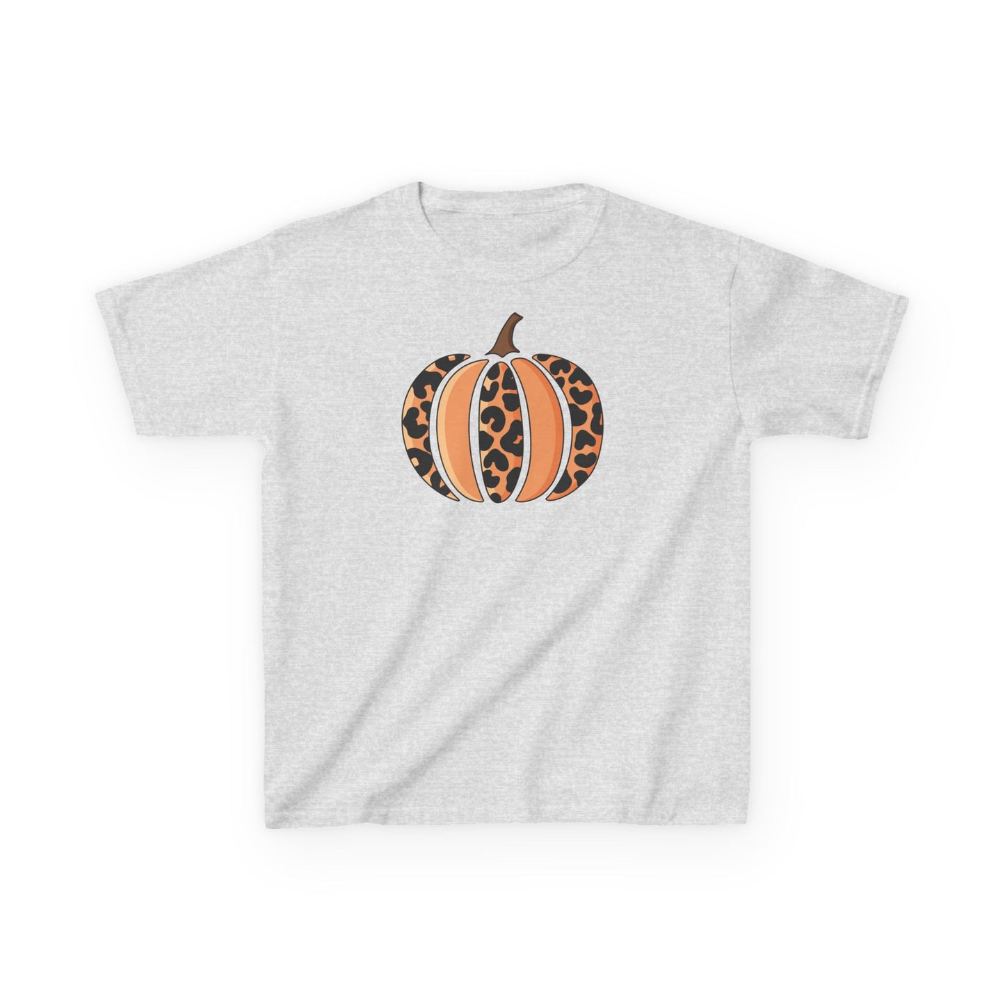 Leopard Print Pumpkin Kids Tee