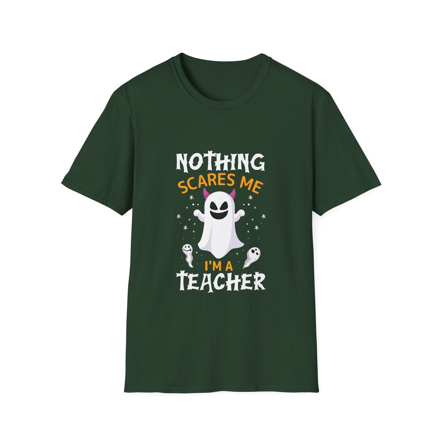 Nothing Scares Me, I'm A Teacher Halloween T-Shirt