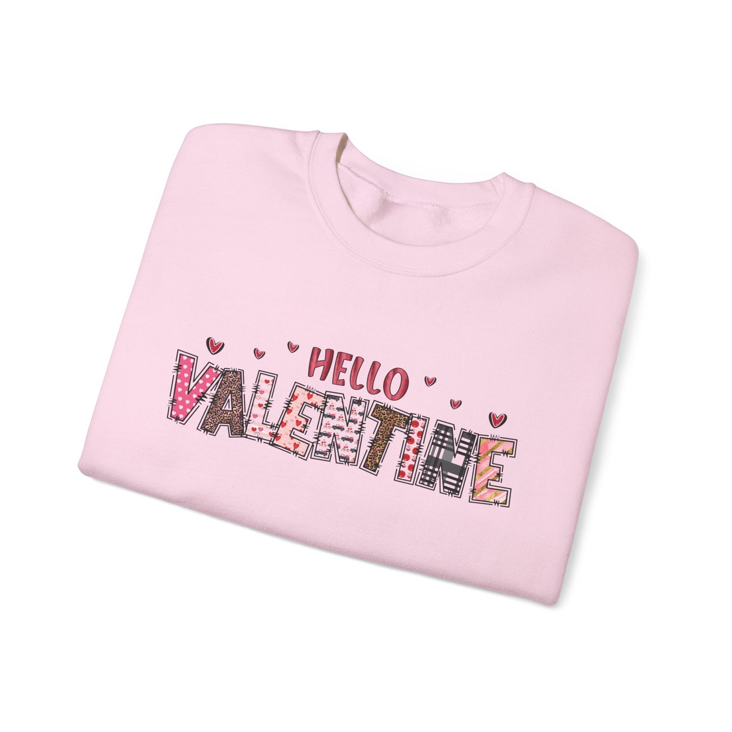 Valentine "Hello Valentine" Crewneck Sweatshirt