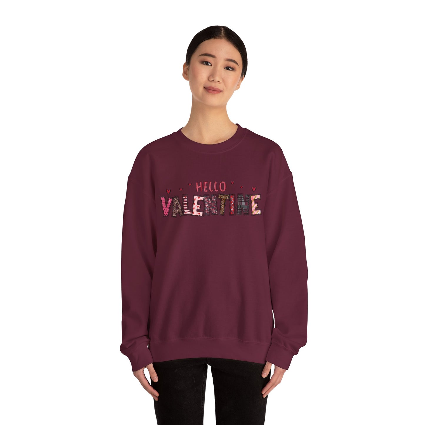Valentine "Hello Valentine" Crewneck Sweatshirt