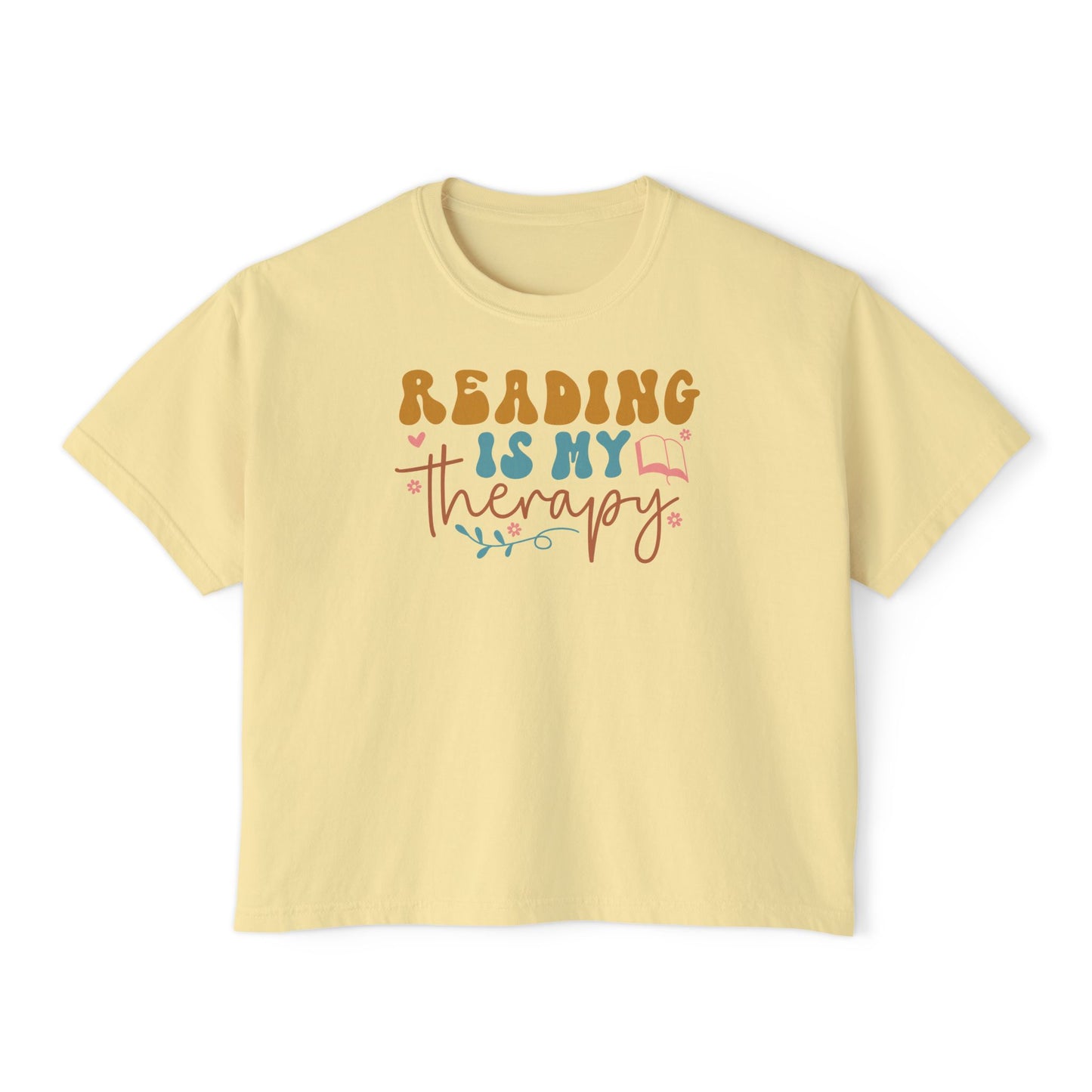 Reading is My Therapy Women's Boxy Tee