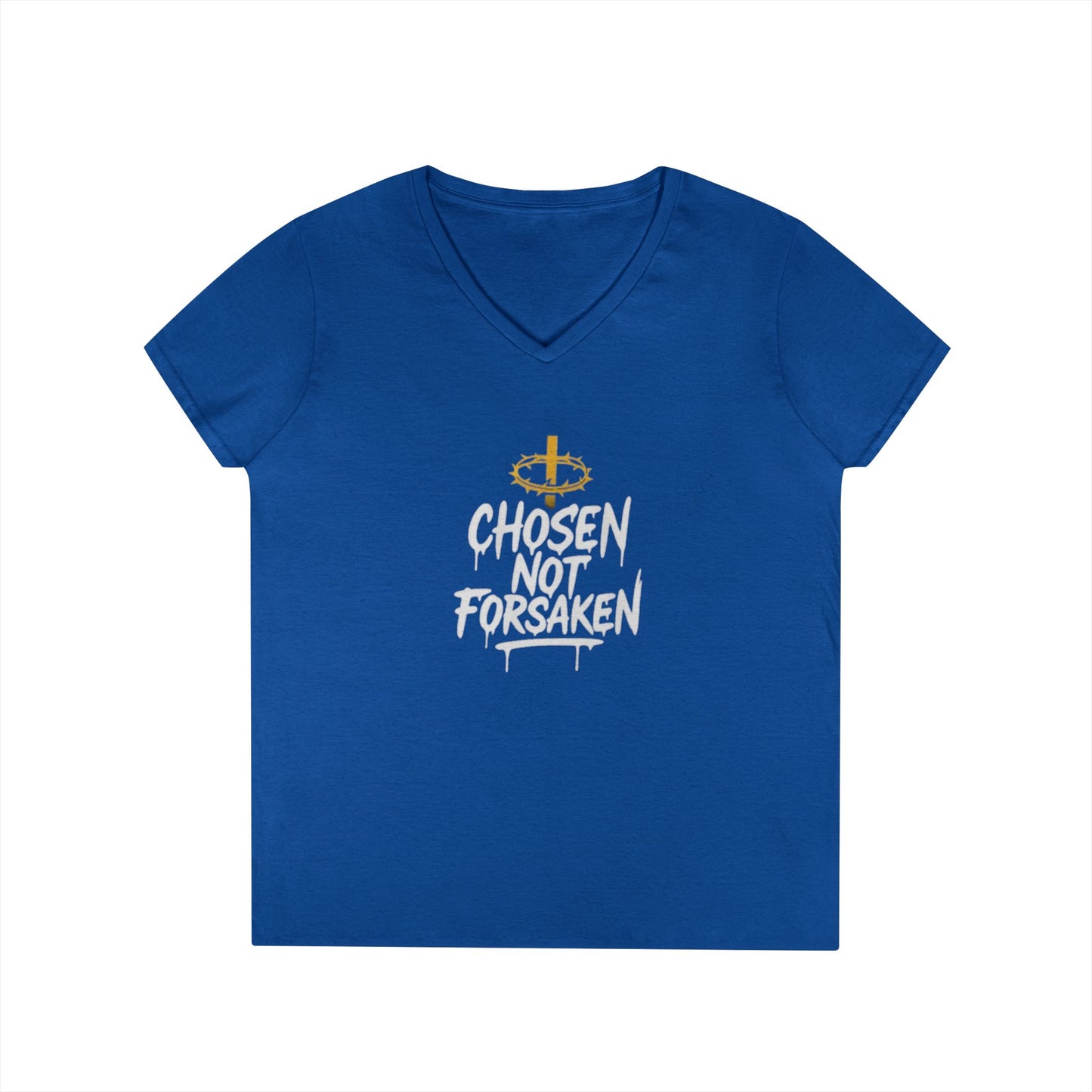 Chosen Not Forsaken Ladies' V-Neck T-Shirt