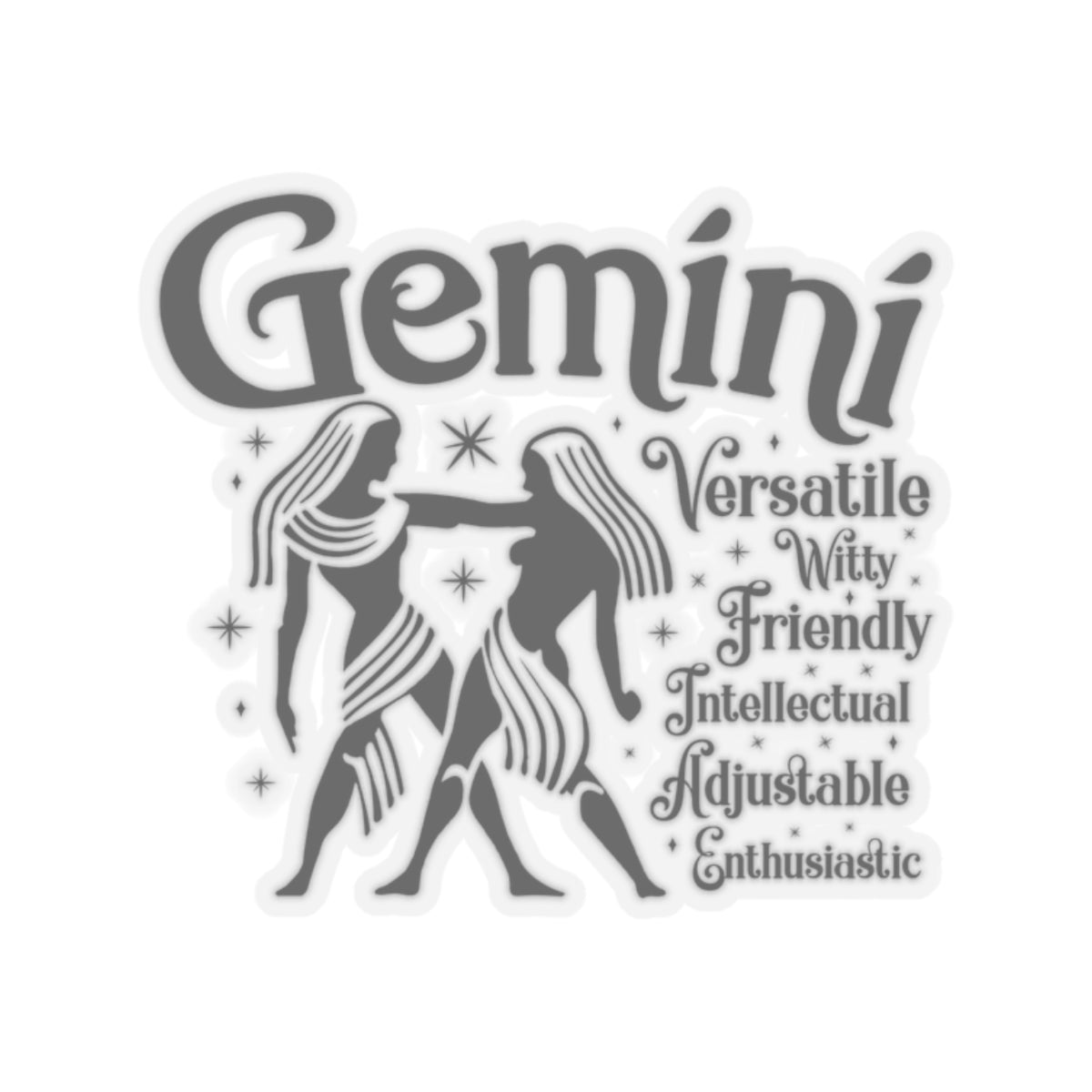 Gemini Zodiac Kiss-Cut Stickers