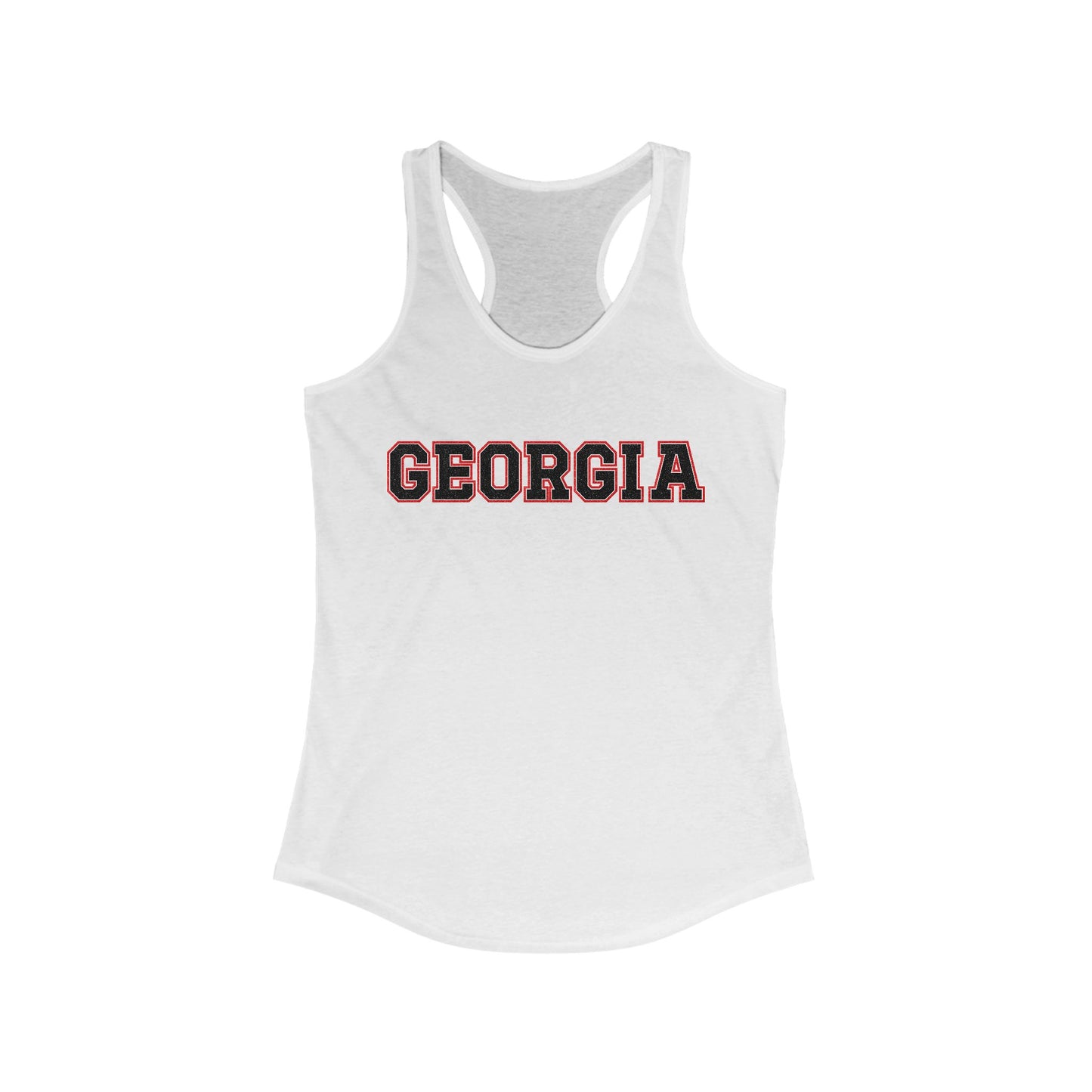 Glittery Black Georgia Racerback Tank