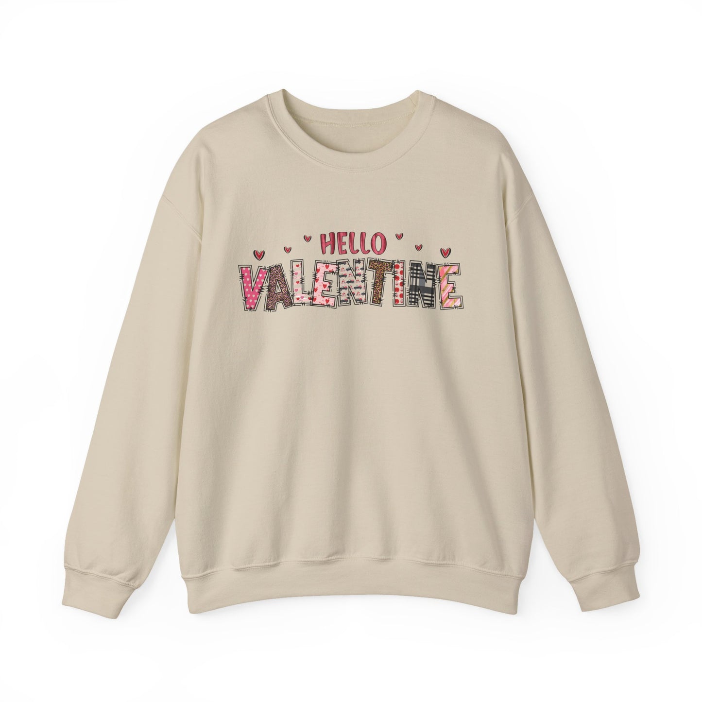 Valentine "Hello Valentine" Crewneck Sweatshirt
