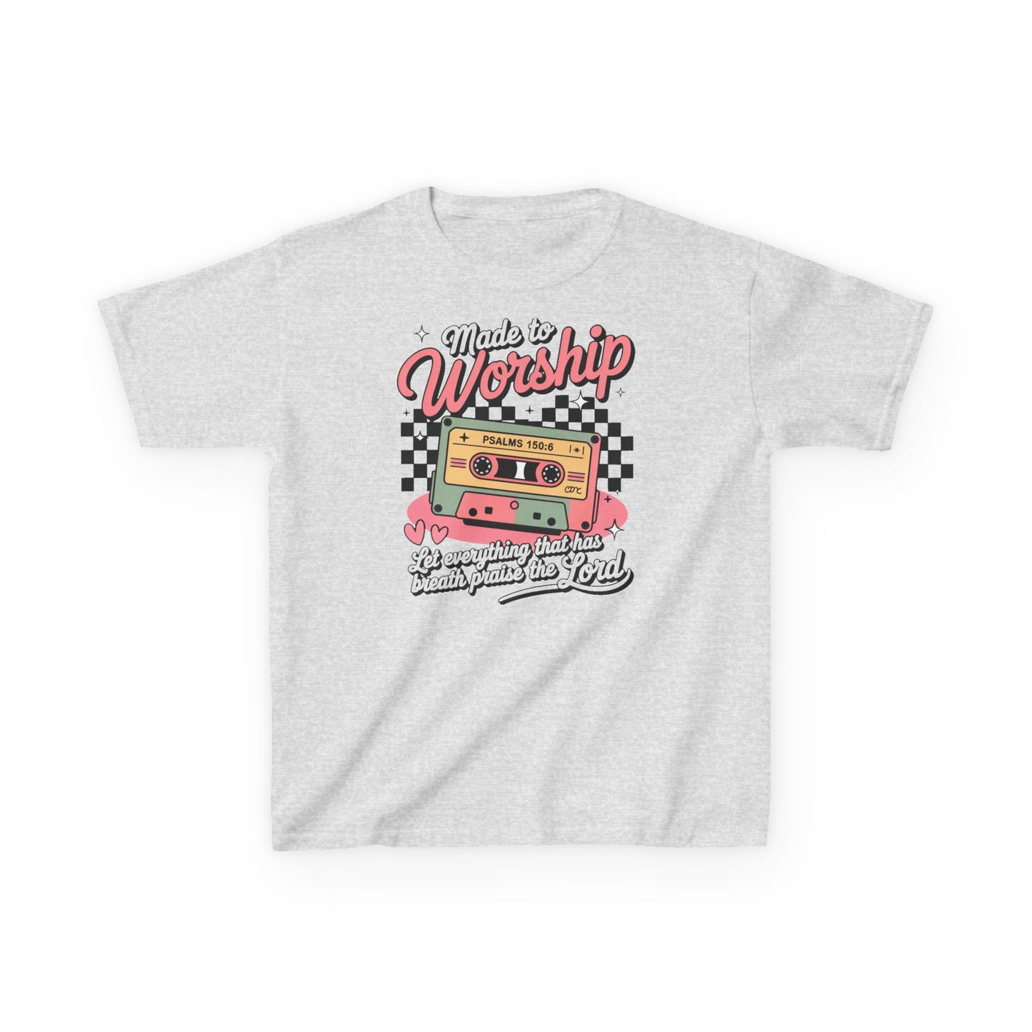Retro Made to Worship Kids Tee