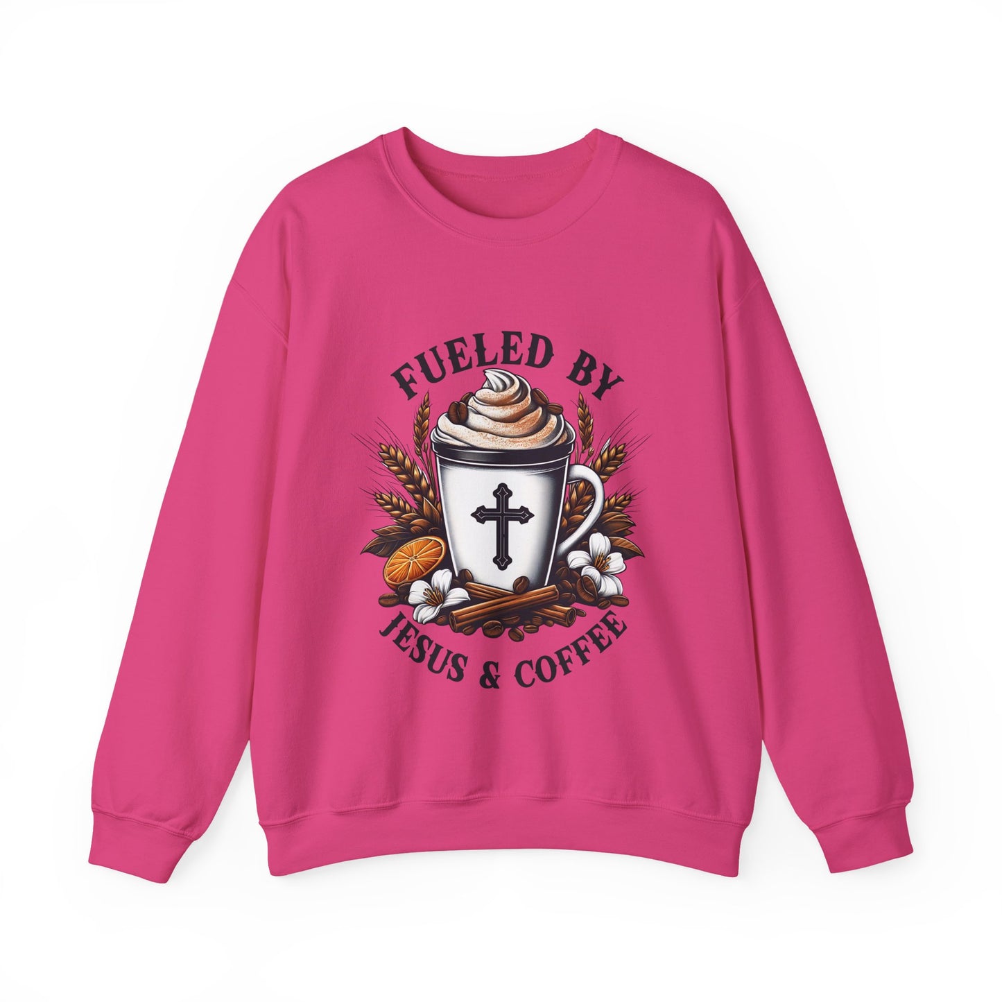 Fueled by Jesus & Coffee Crewneck Sweatshirt