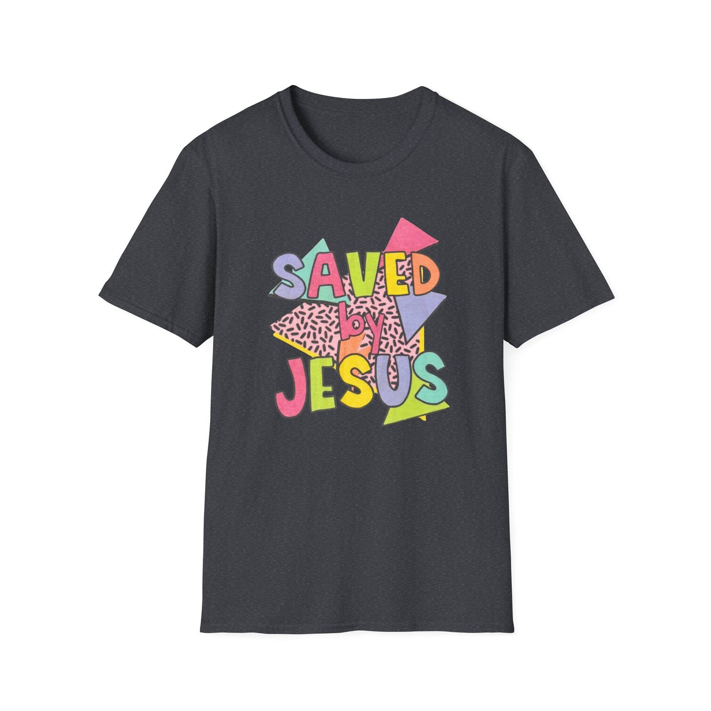 Retro Saved by Jesus Unisex Softstyle T-Shirt