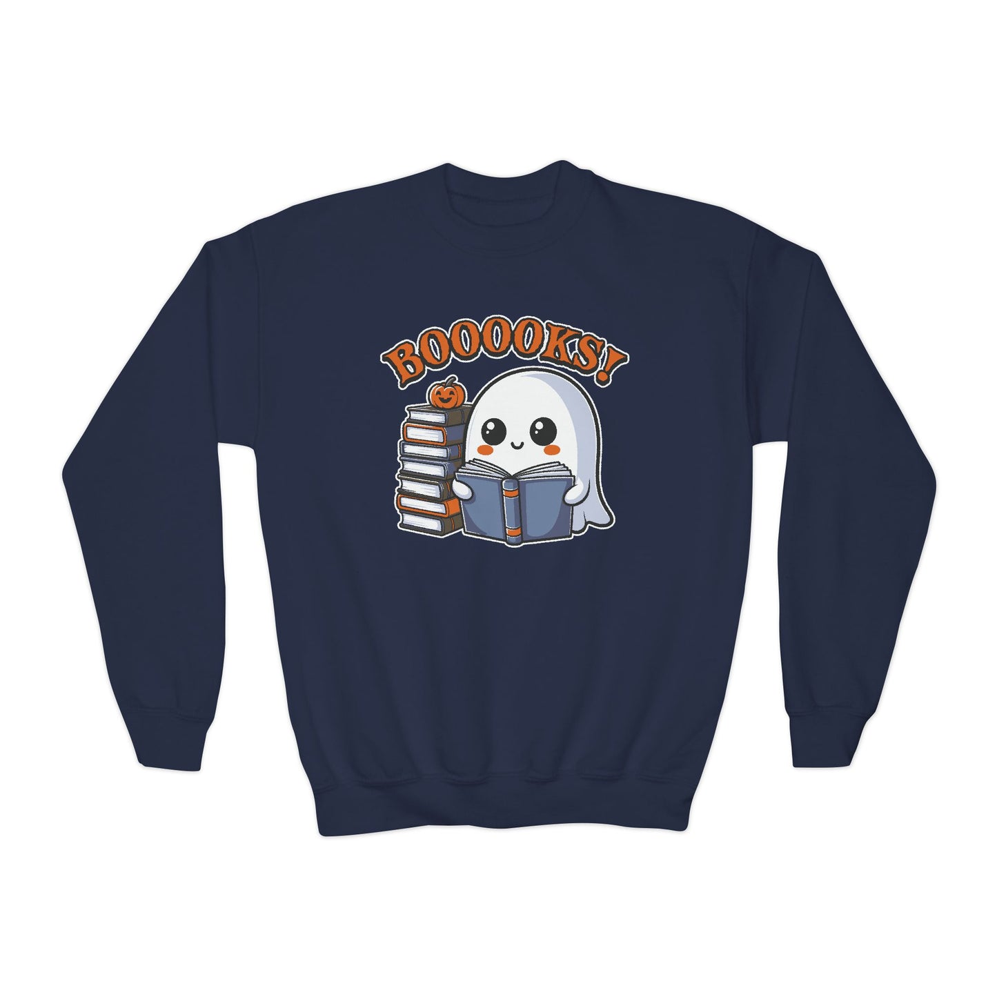 BOOOKS!! Youth Crewneck Sweatshirt