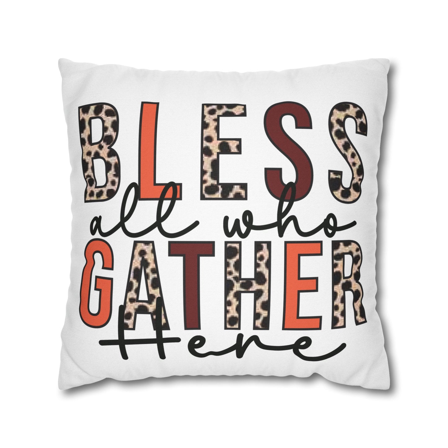 Double Sided Fall/ Thanksgiving Decorative Pillowcase