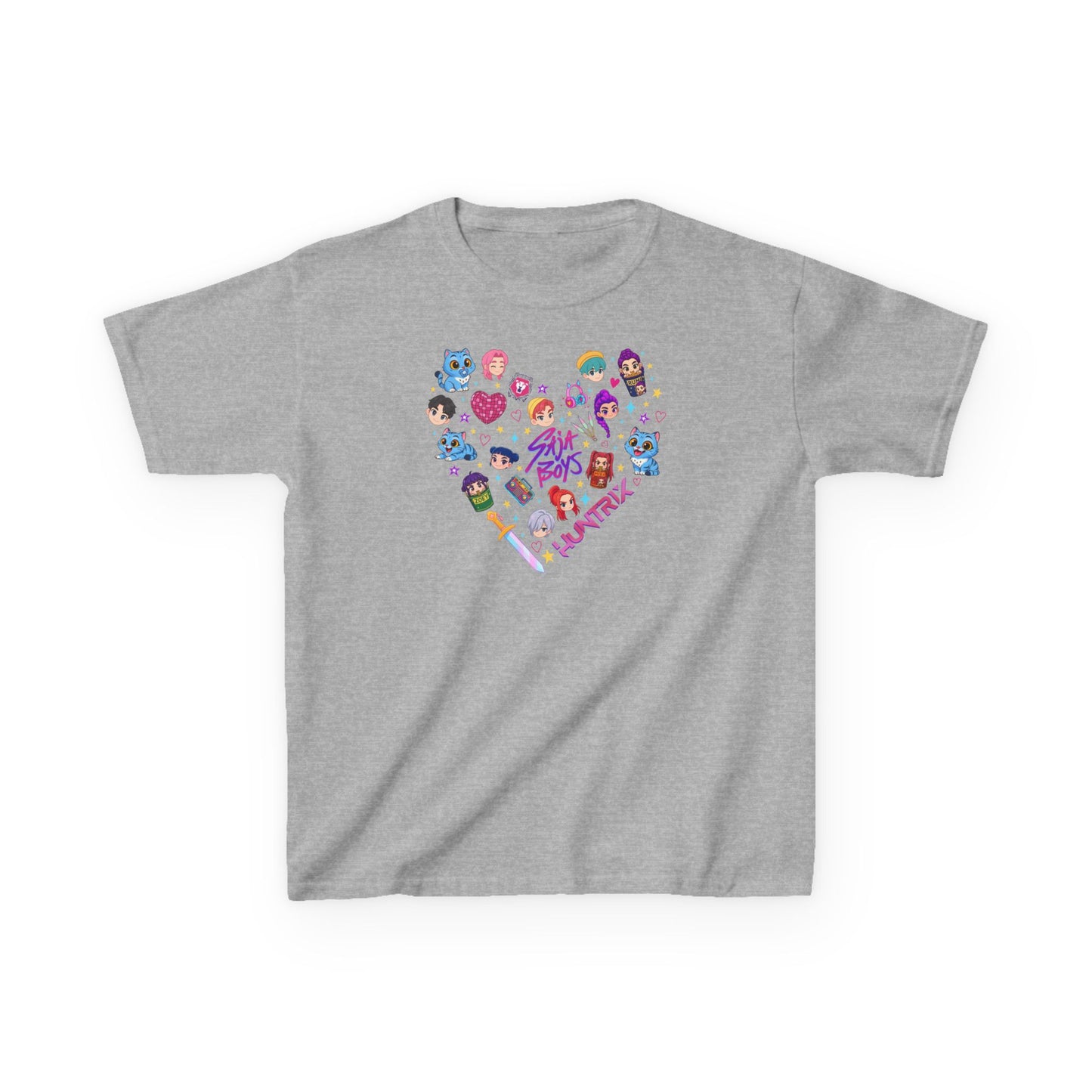 Kids Kpop Character heart Tee