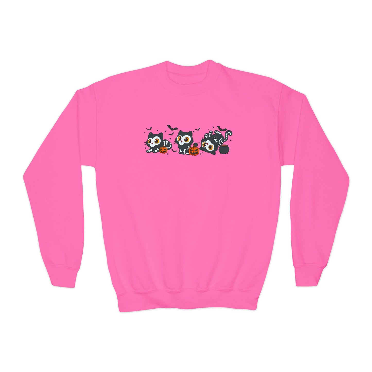 K-Pop Baby Derpy Skeleton Youth Crewneck Sweatshirt
