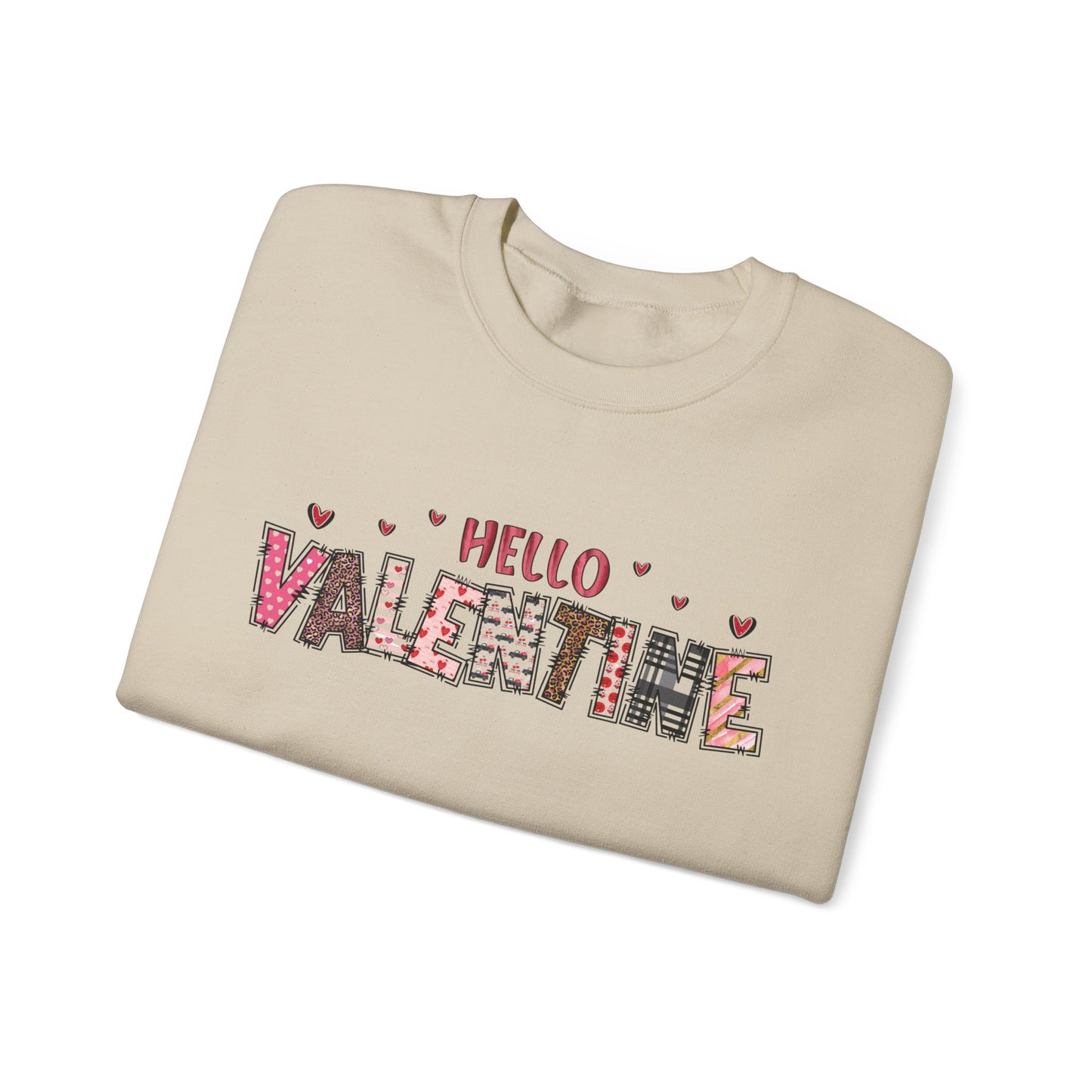 Valentine "Hello Valentine" Crewneck Sweatshirt