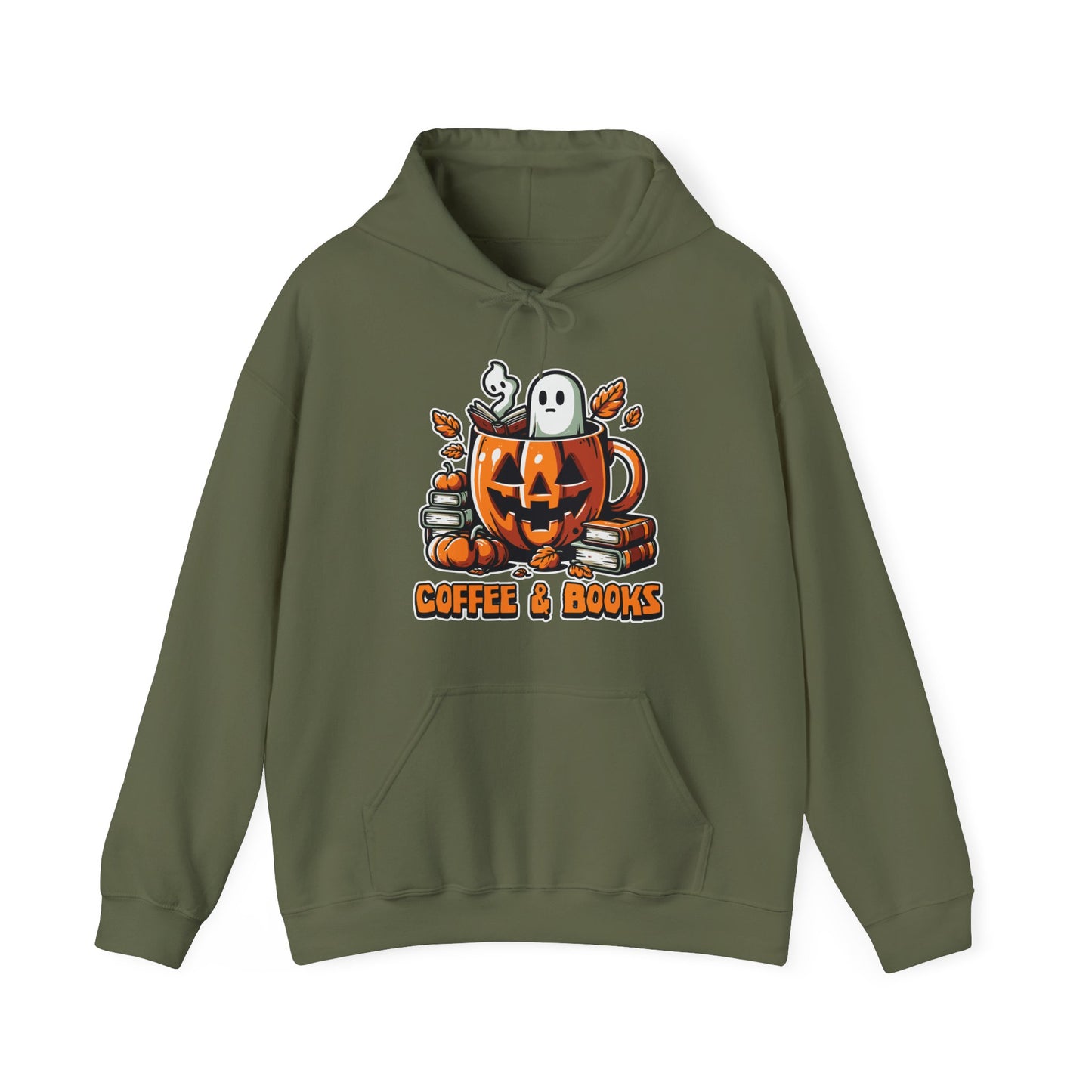 Coffee & Books Halloween Hoodie