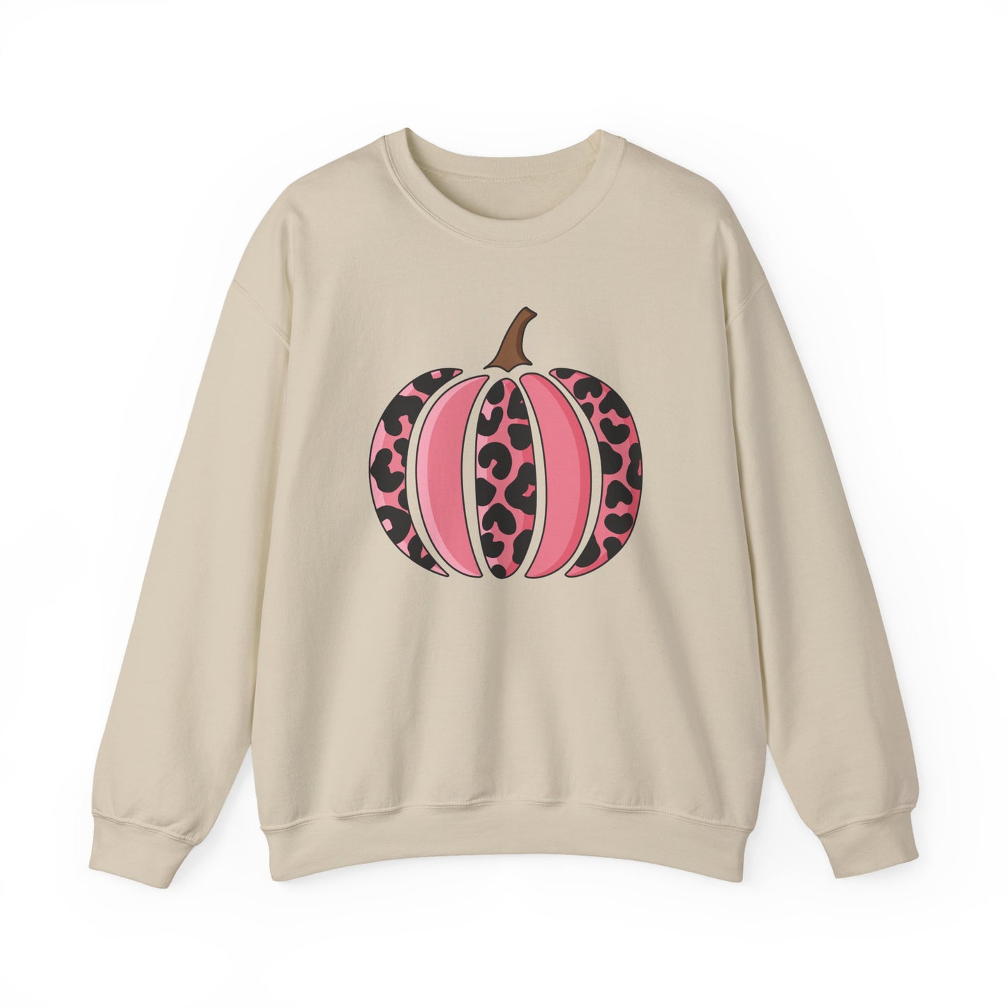 Pink Leopard Pumpkin Crewneck Sweatshirt