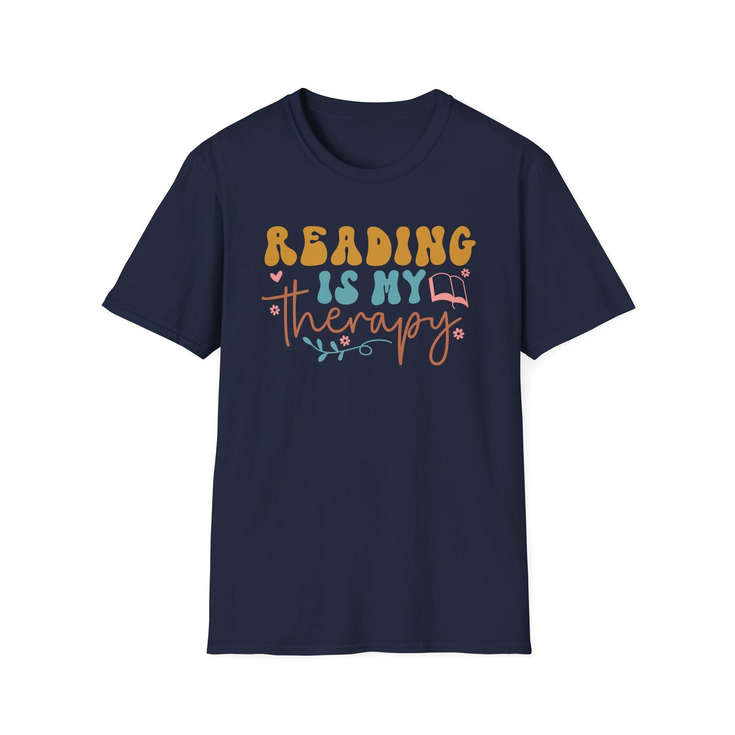 Reading is My Therapy Unisex T-Shirt