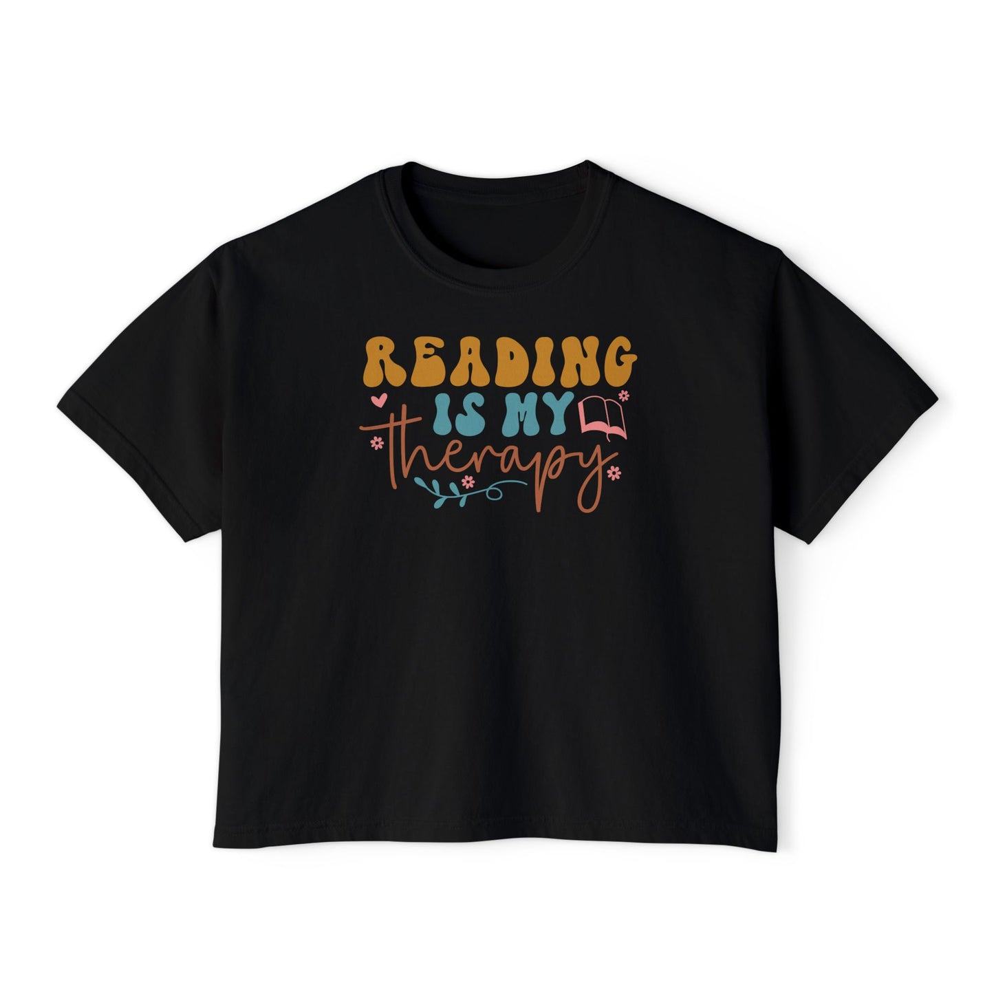 Reading is My Therapy Women's Boxy Tee