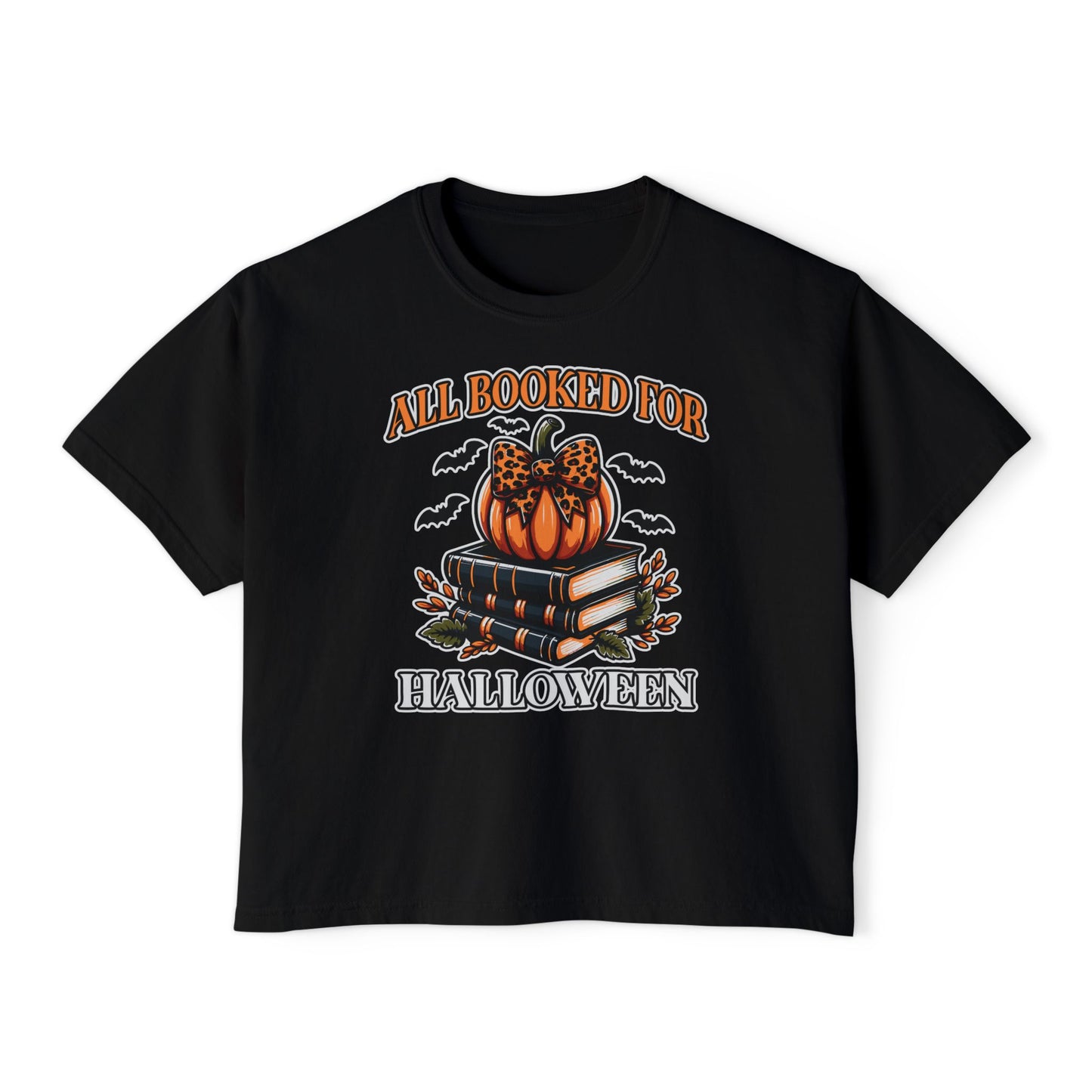 All Booked For Halloween Women's Boxy Tee