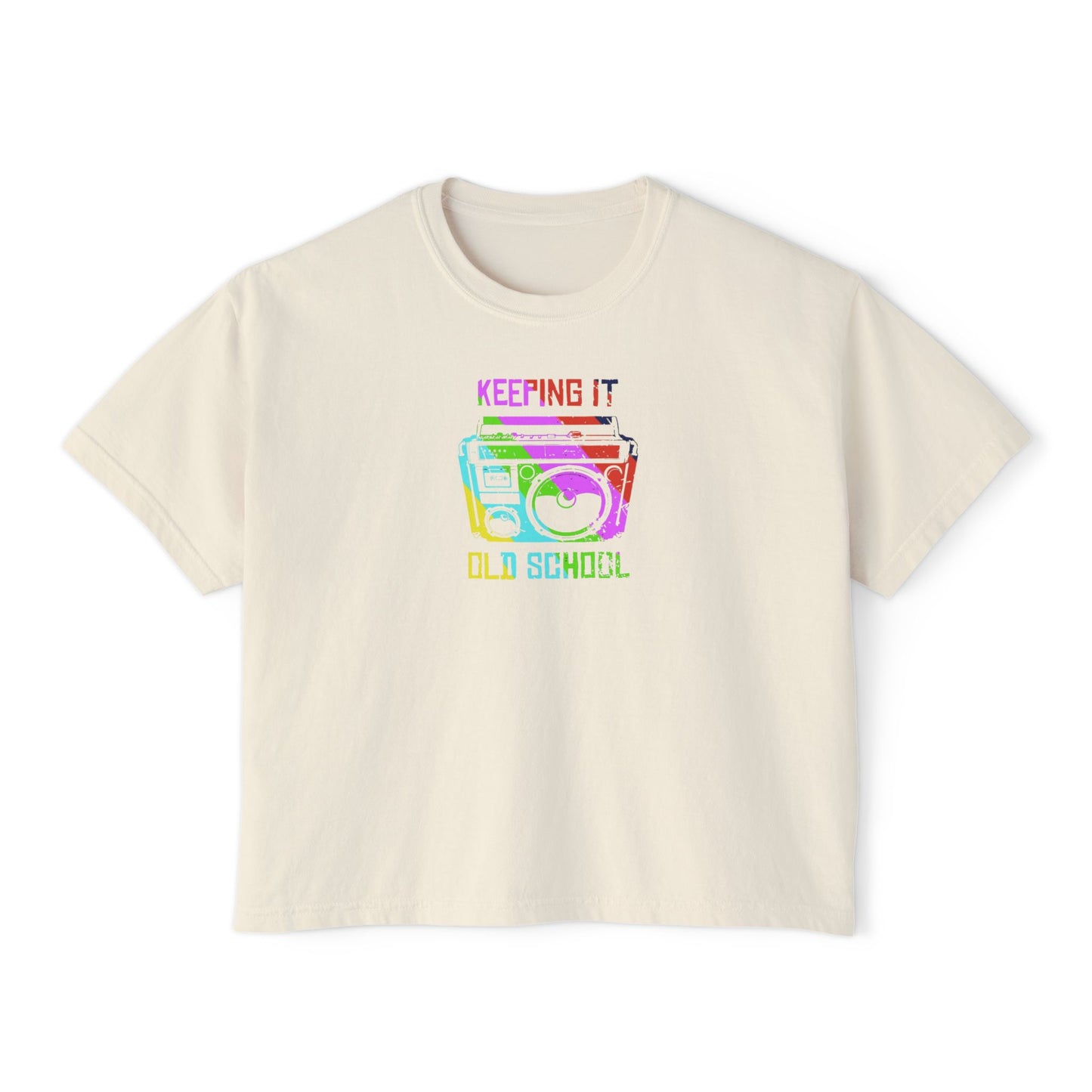 Retro Boombox Women's Boxy Tee