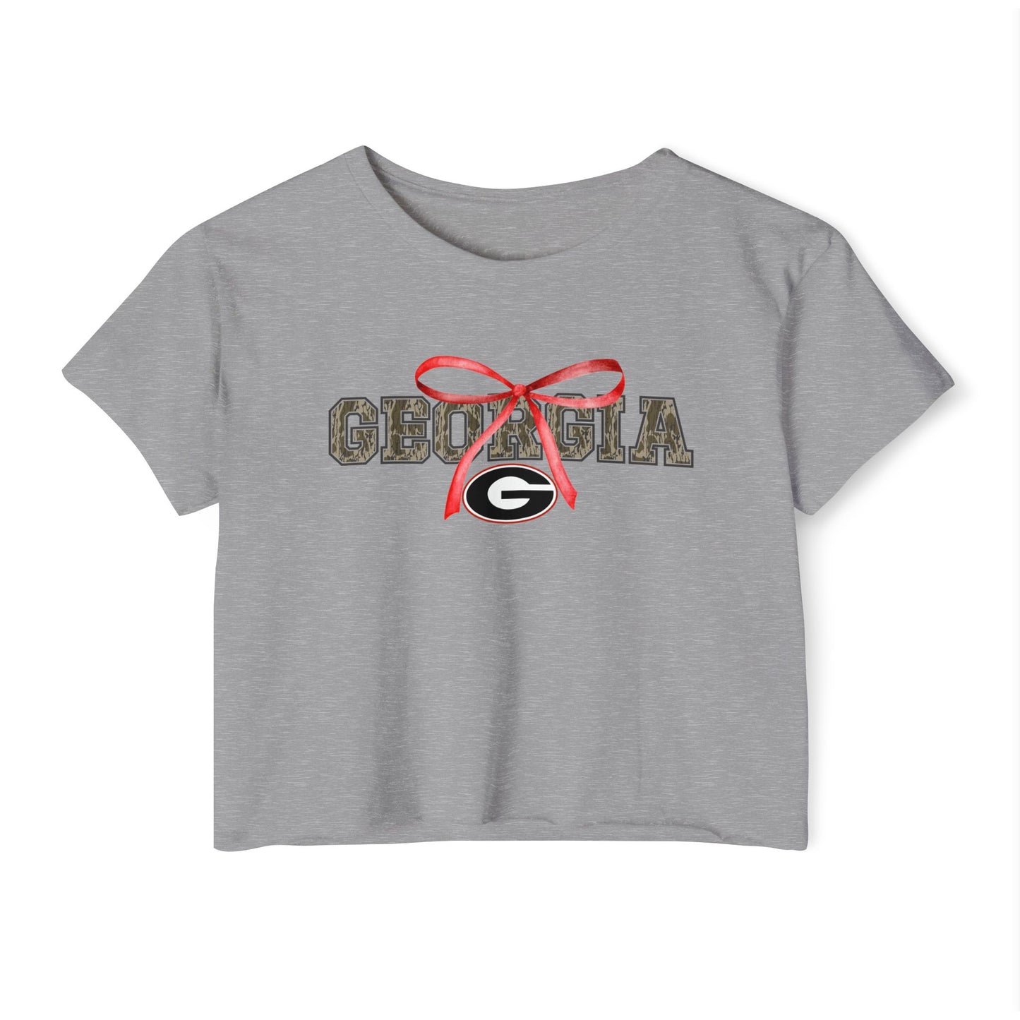 Camo Georgia Bow Crop Top