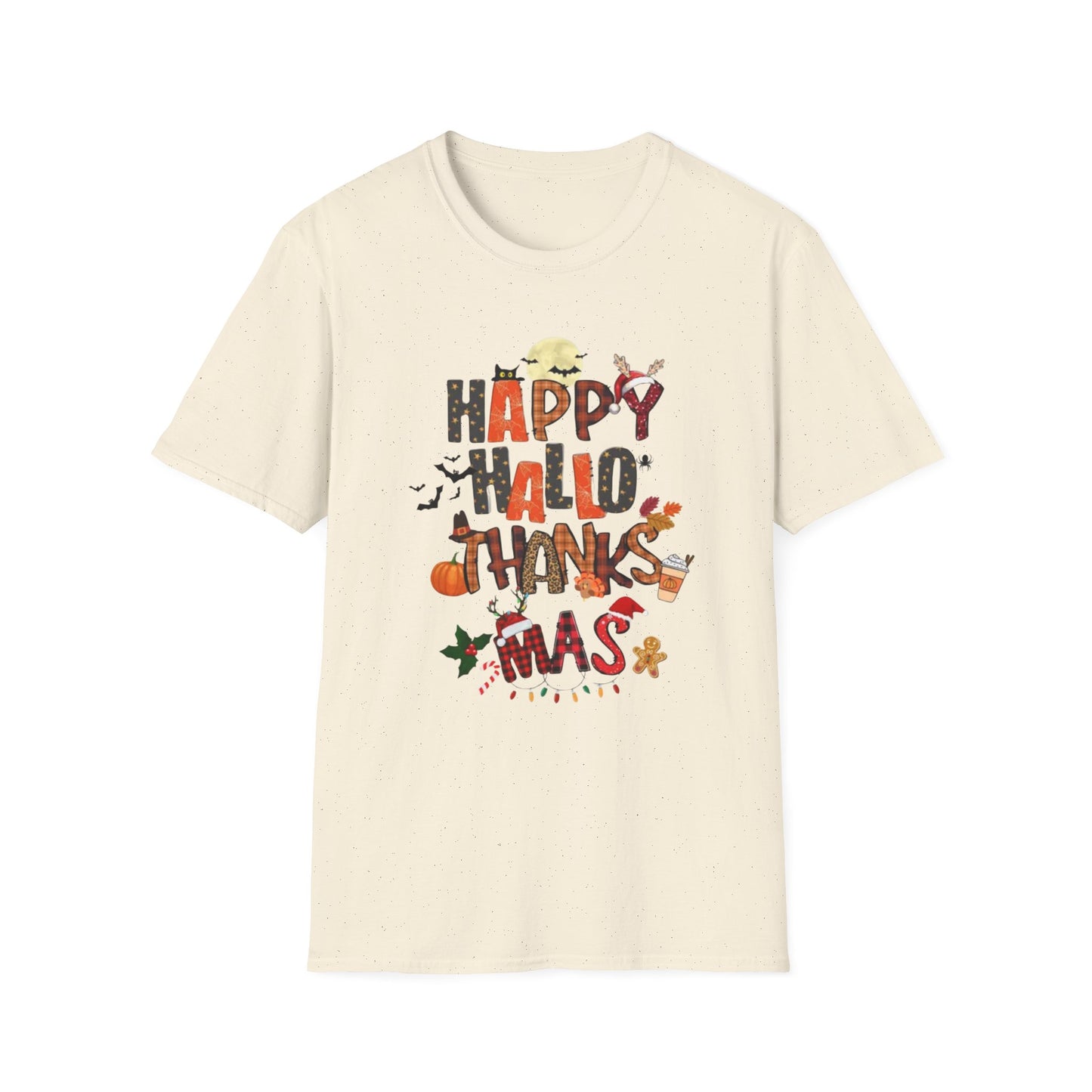 Happy Hallothanksmas Unisex Softstyle T-Shirt