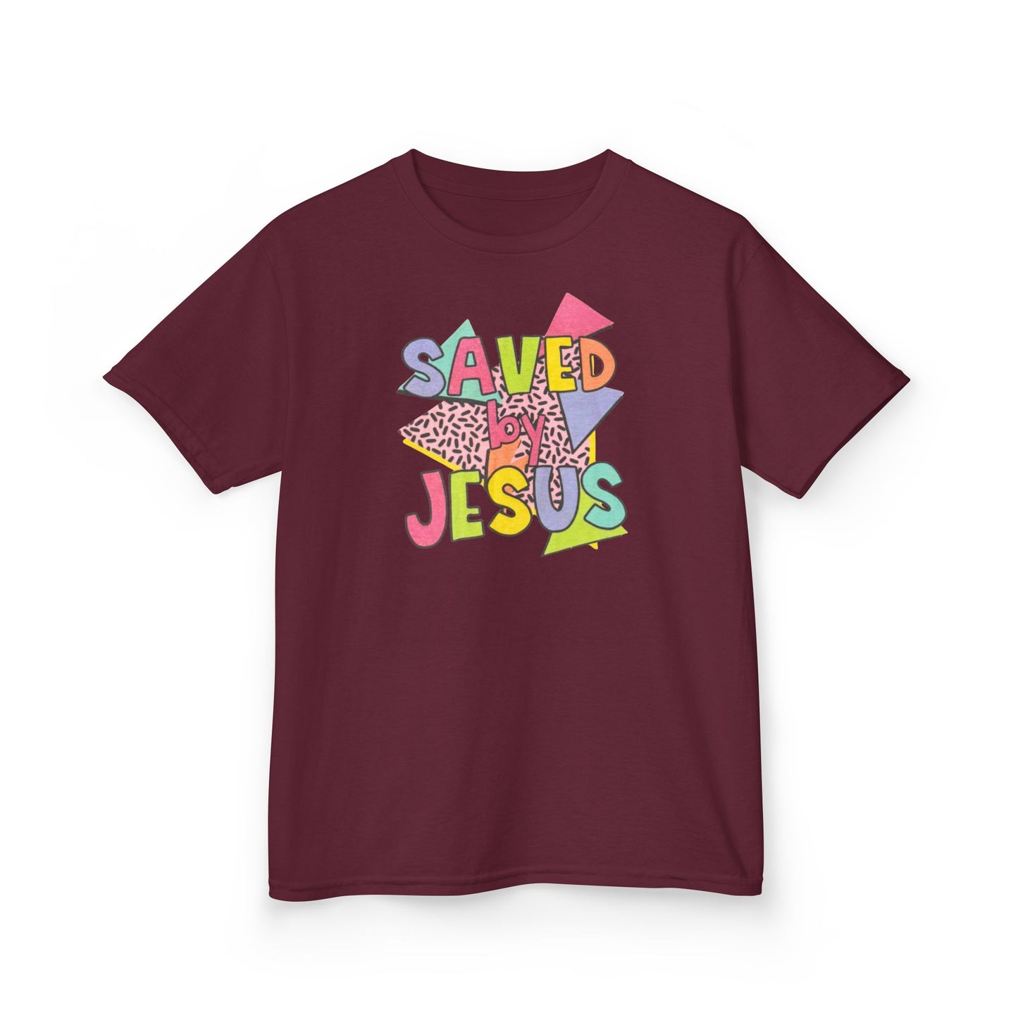 Retro Saved by Jesus Kids Tee