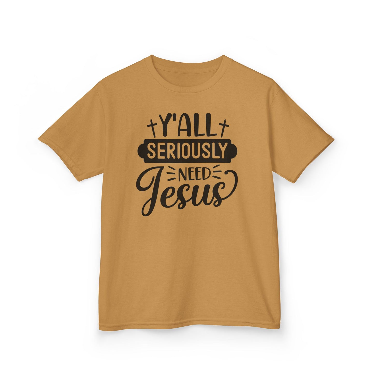 Kids Jesus Message Tee, Christian T-Shirt, Faith-Based Apparel, Youth Clothing, Gift for Church Events, Playful Style