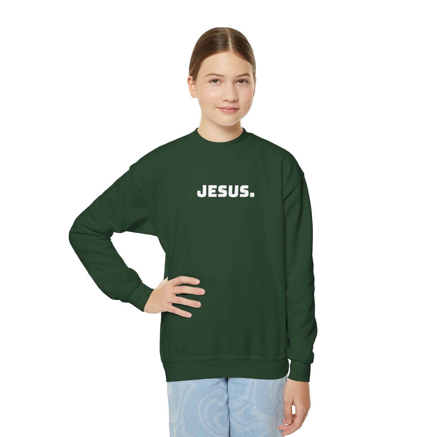 Youth JESUS. Crewneck Sweatshirt