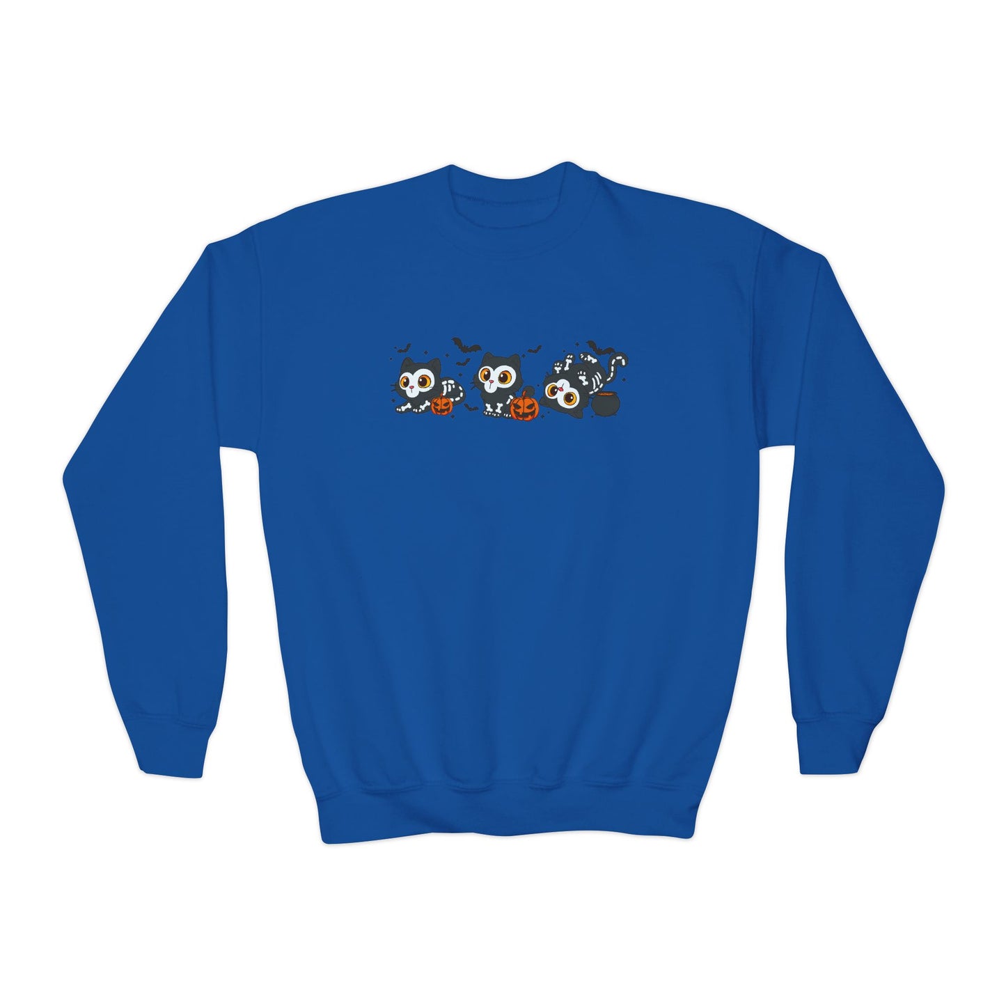 K-Pop Baby Derpy Skeleton Youth Crewneck Sweatshirt