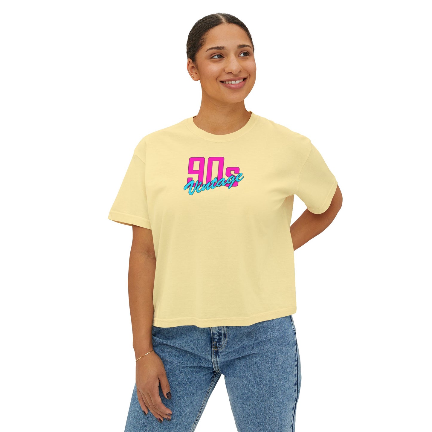 90s Vintage Women's Boxy Tee