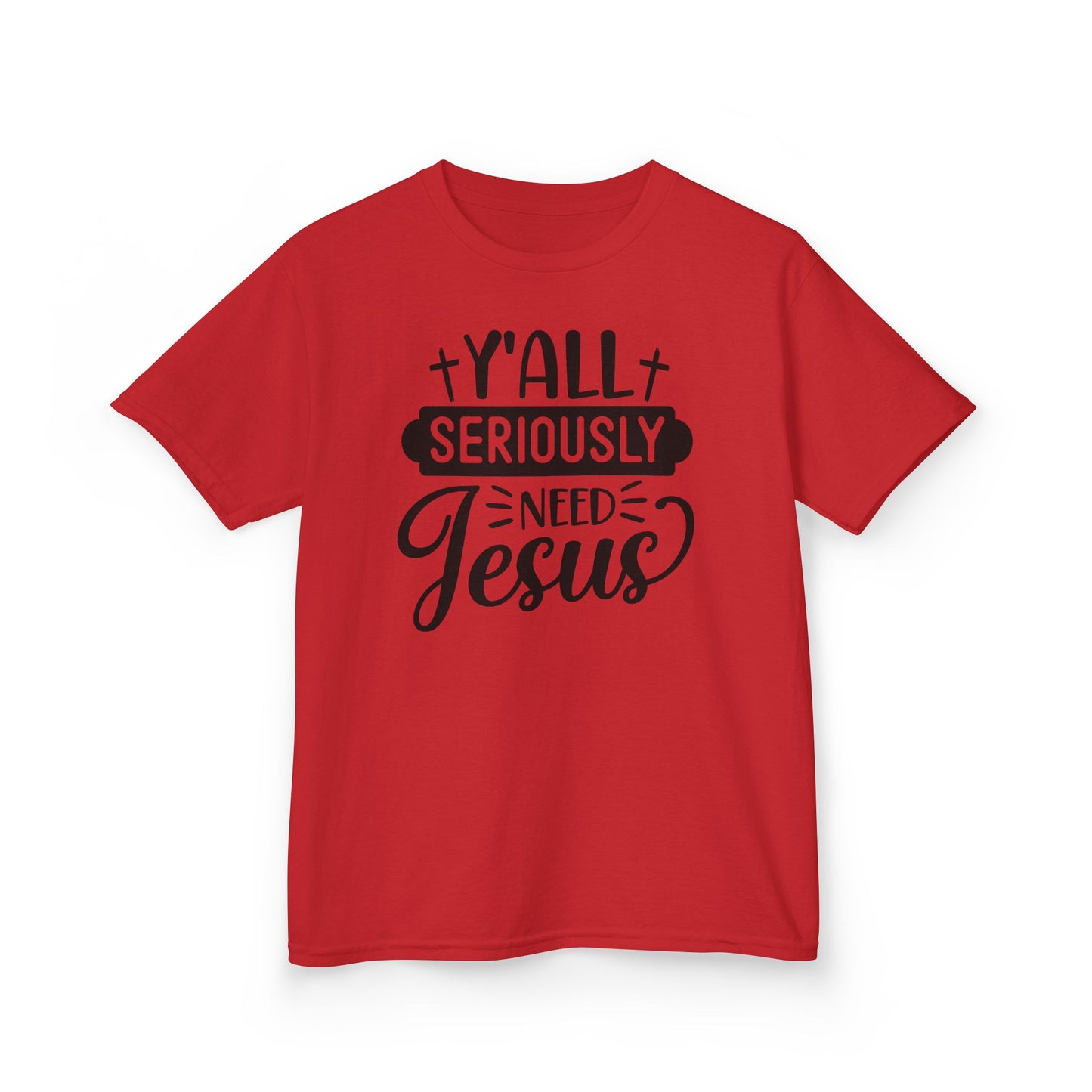 Kids Jesus Message Tee, Christian T-Shirt, Faith-Based Apparel, Youth Clothing, Gift for Church Events, Playful Style