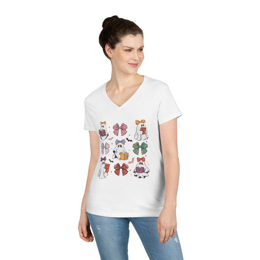 Ghosts & Books V-Neck T-Shirt
