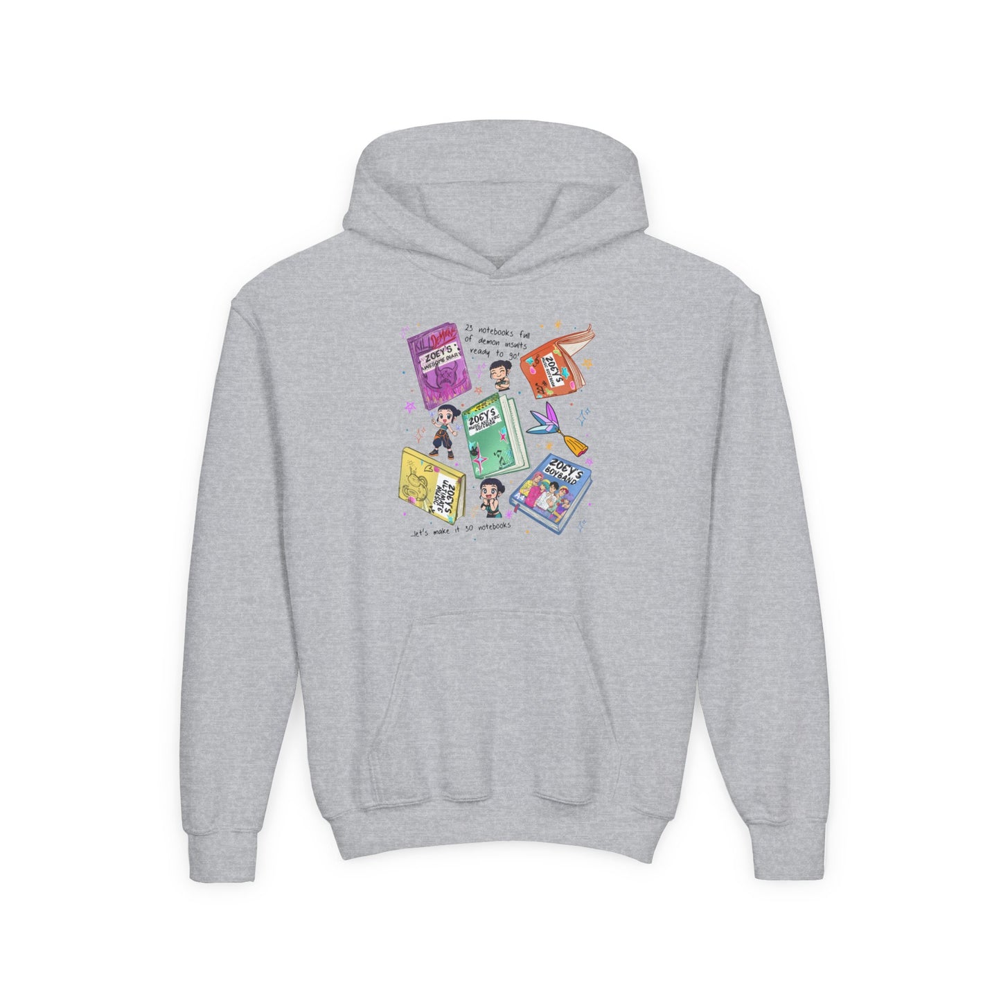 K-Pop Zoe's Books Youth Hooded Sweatshirt