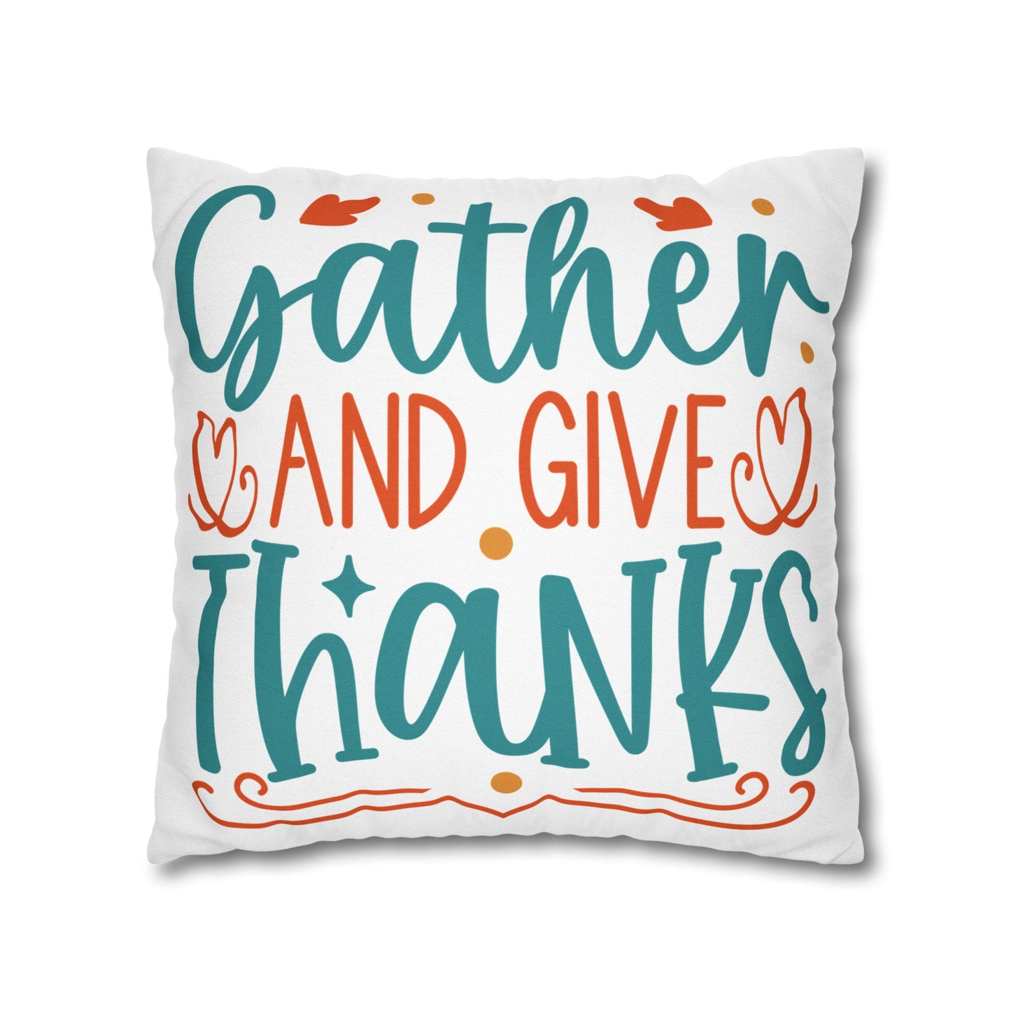 Double Sided Fall/Thanksgiving Decorative Pillowcase