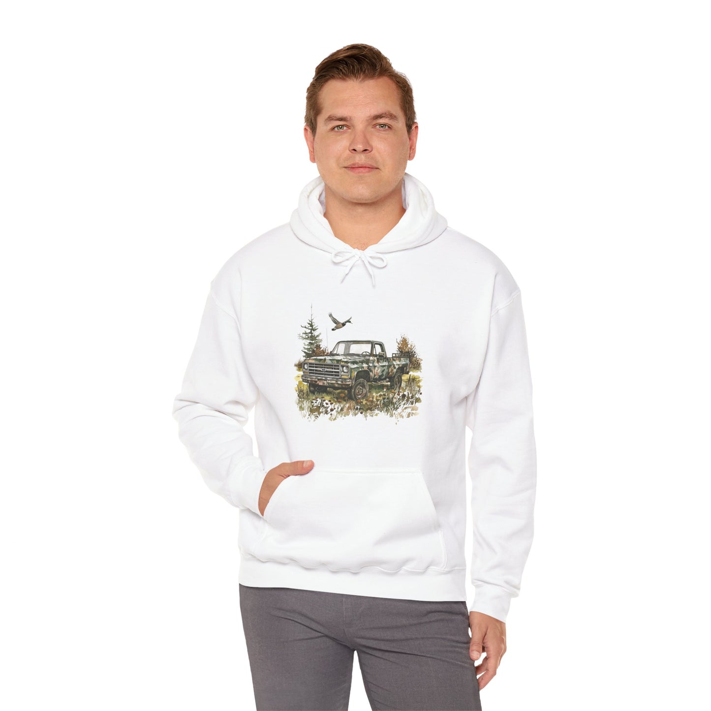 Vintage Hunting Truck Hoodie