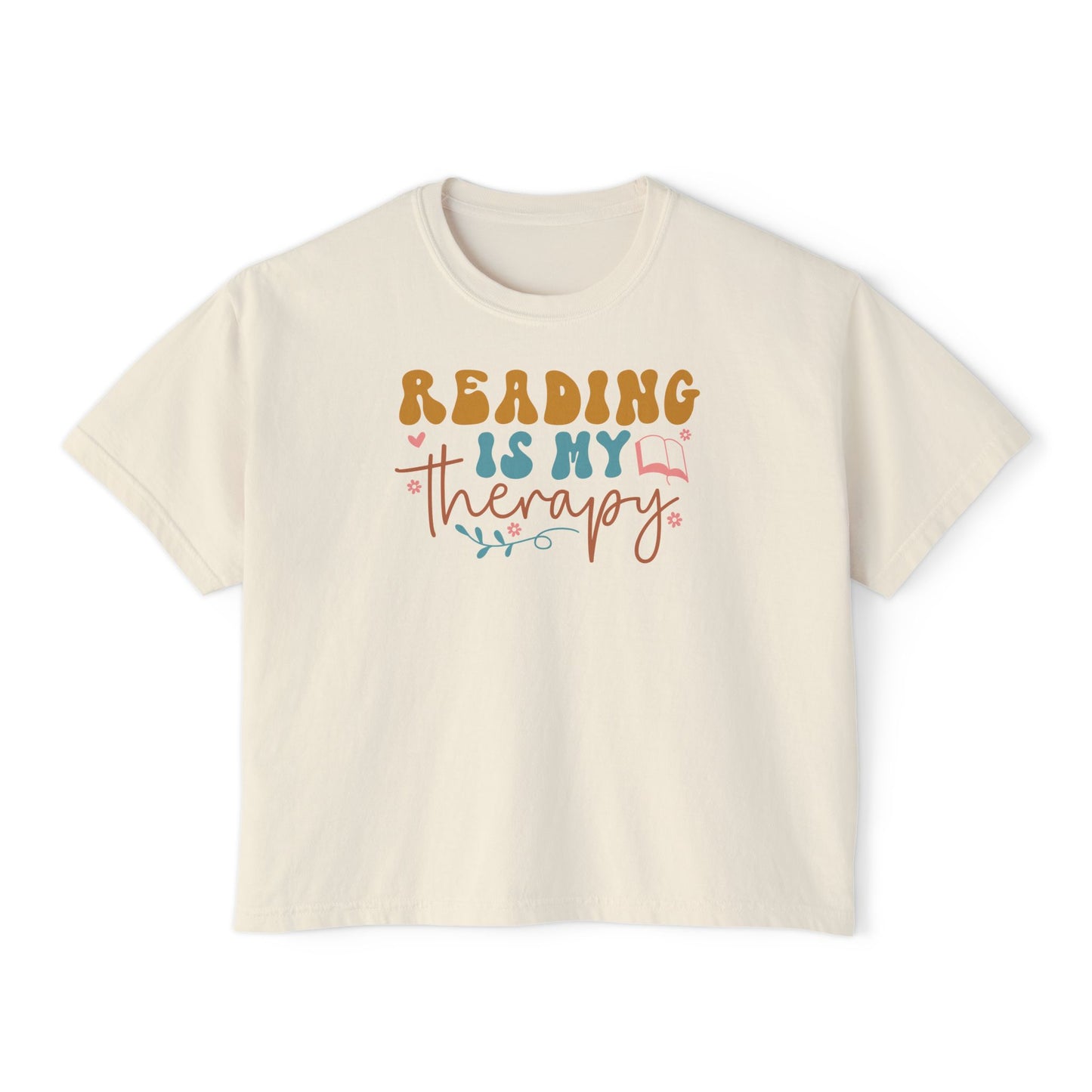 Reading is My Therapy Women's Boxy Tee