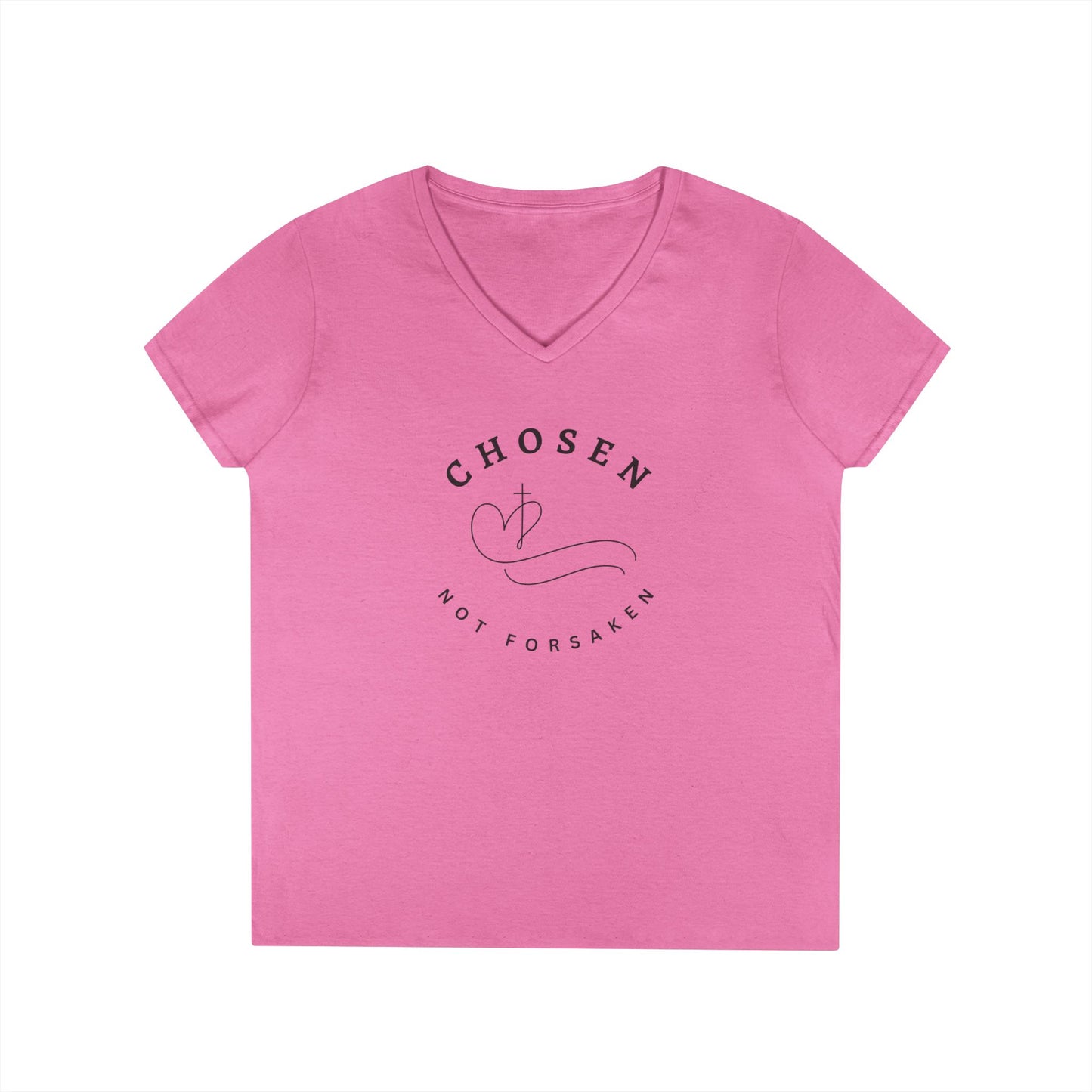 Chosen Not Forsaken Ladies' V-Neck T-Shirt