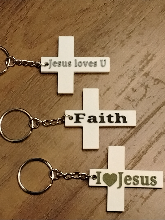 Cross Keychain