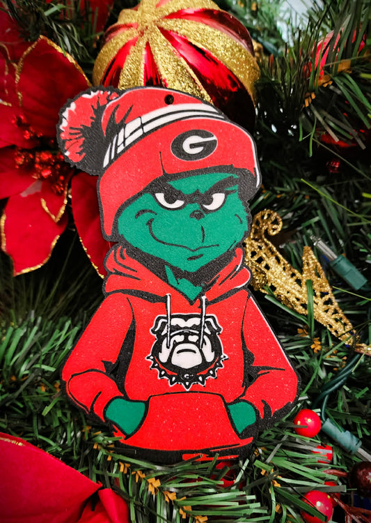 Georgia Grinch Ornament