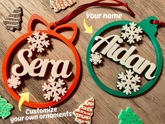 Personalized Snowflake Ornament
